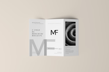 Z-Fold brochure mockup