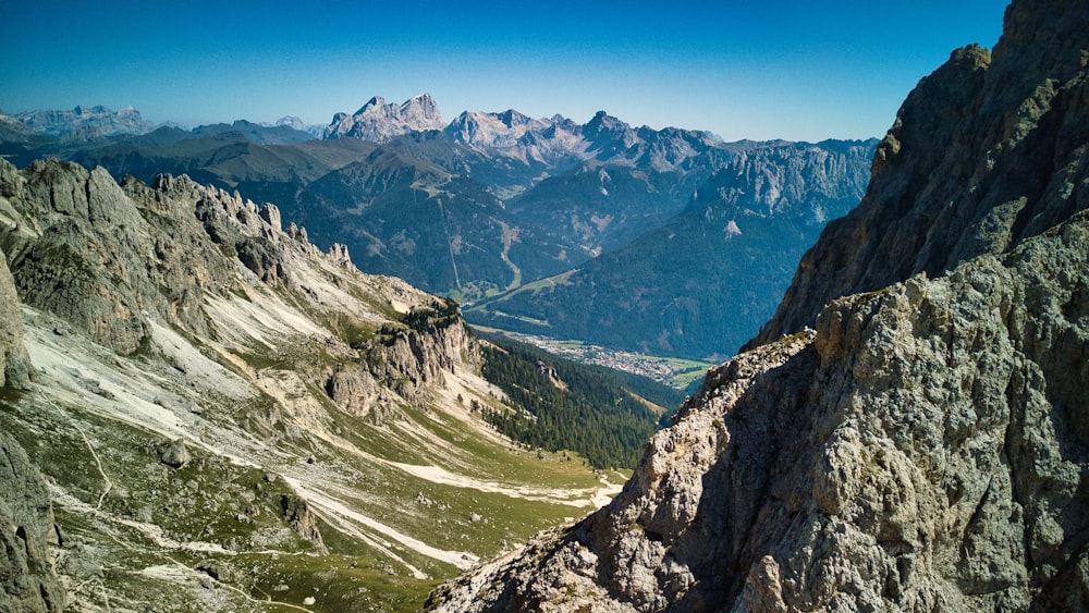 a view of the mountains from a high point of view