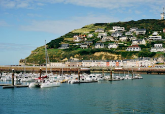a bunch of boats that are in the water