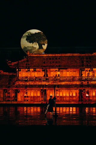 Close-up of the mysterious magic seeing stick glowing with ancient symbols.