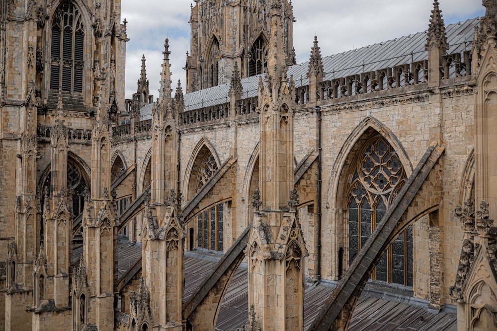 a view of a cathedral from the roof of a building