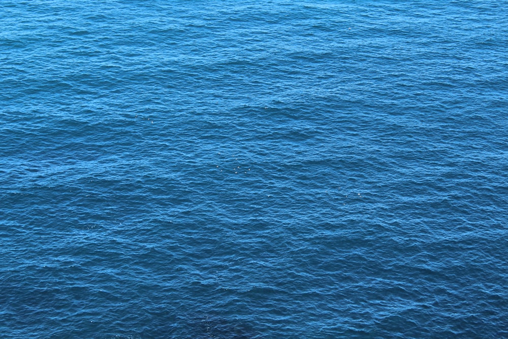 a large body of water with a boat in it