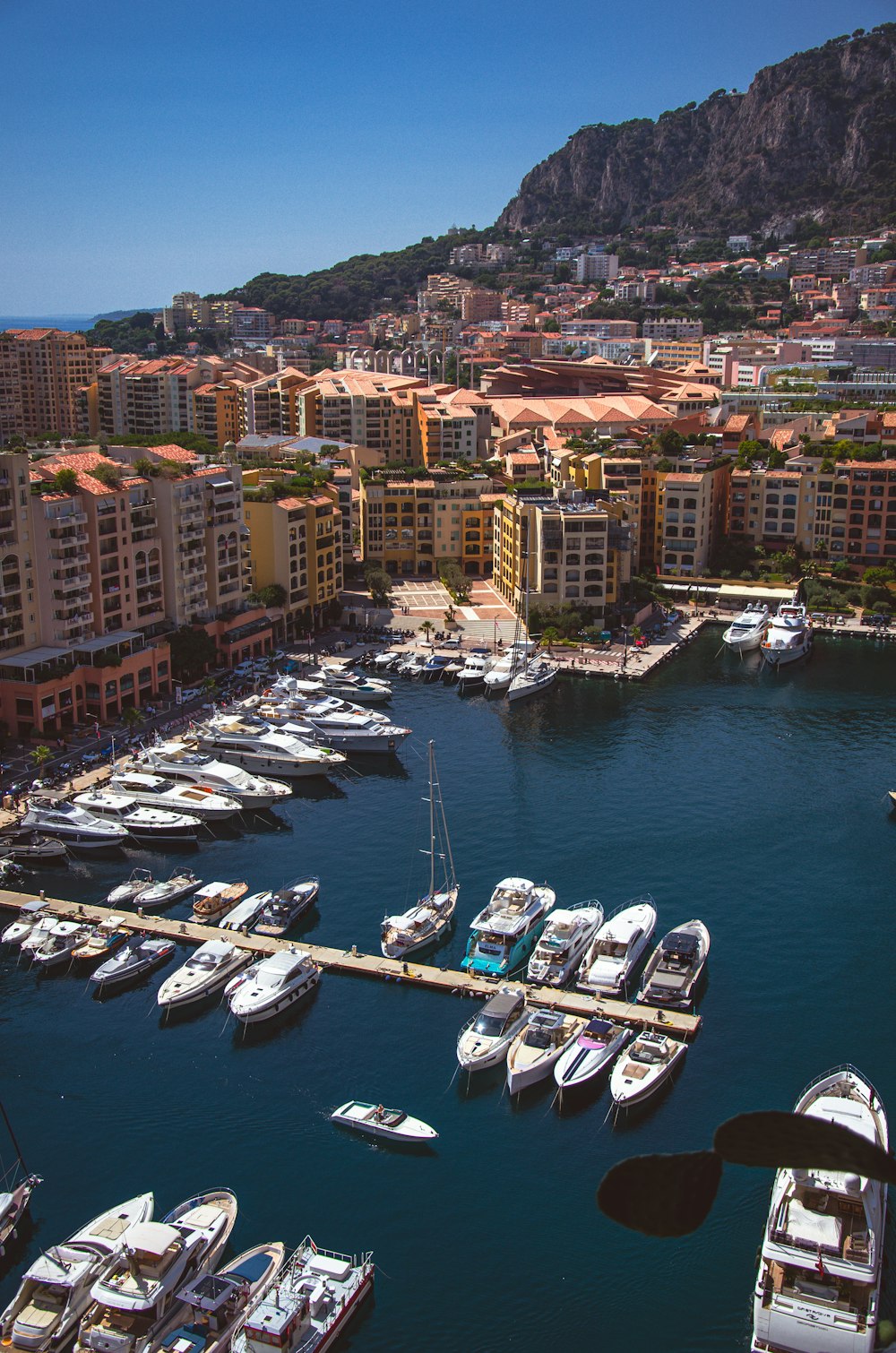 a marina filled with lots of white boats