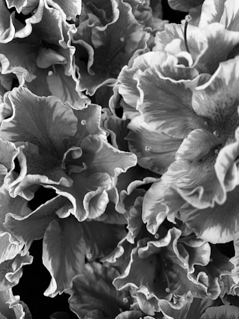 Close-up of a giant opening flower showpiece unfolding with textured fabrics and CAD precision.