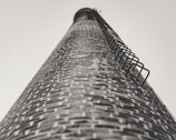 A beautifully crafted brick chimney showcasing intricate details.