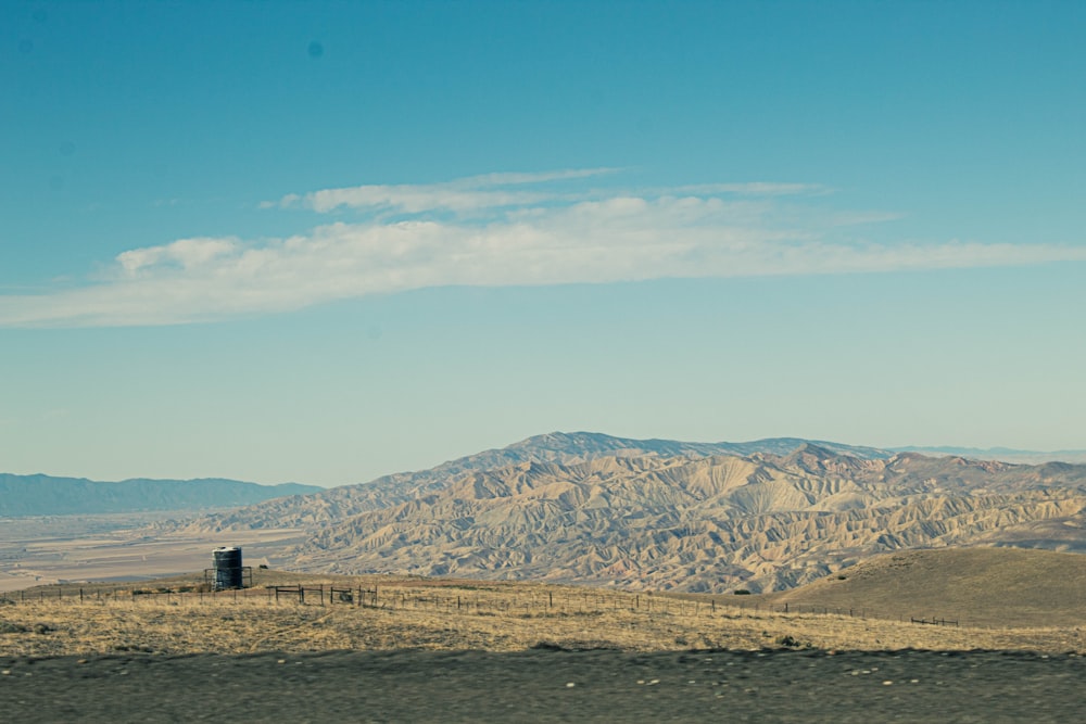 a view of a mountain range from a distance