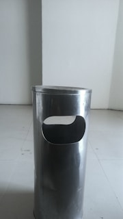 A sleek bathroom trash can that complements modern interiors.