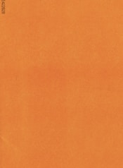 an orange piece of paper with a black border