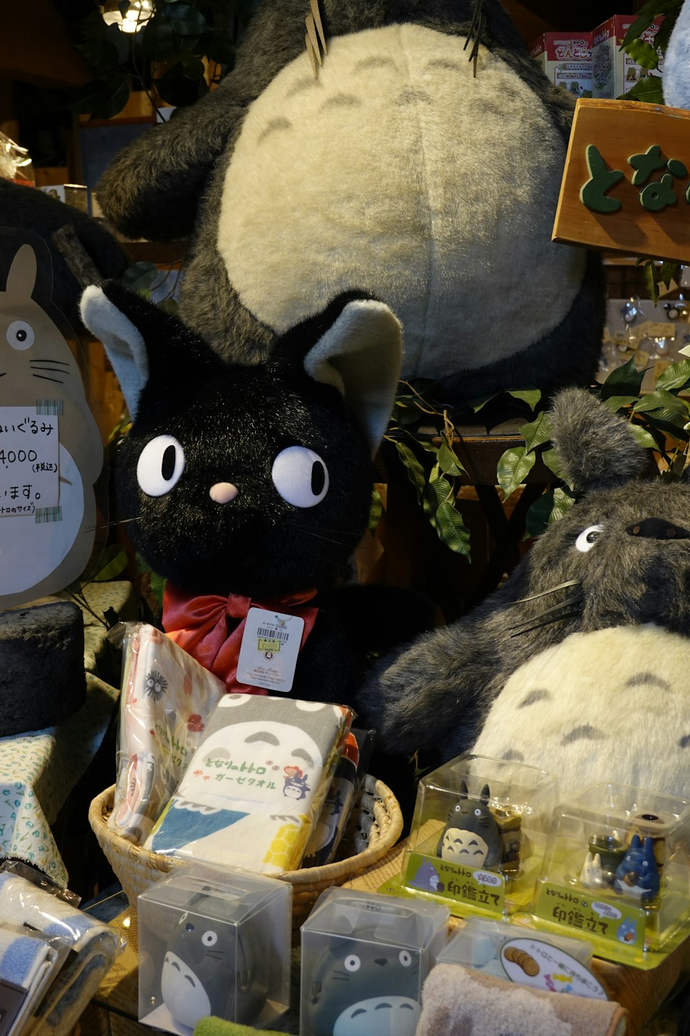 a bunch of stuffed animals that are on a table