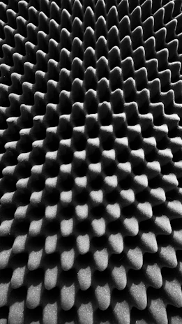 Close-up of acoustic panel texture on a mobile division wall.