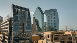 a group of buildings that are next to each other