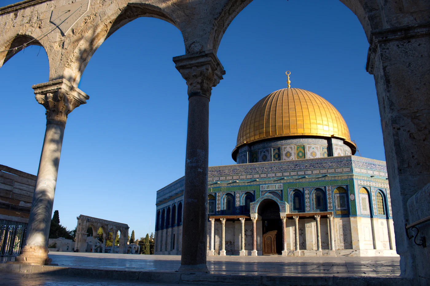 قبة الصخرة في البلدة القديمة بالقدس