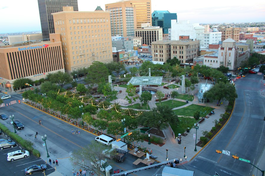 San Jacinto Plaza, downtown El Paso