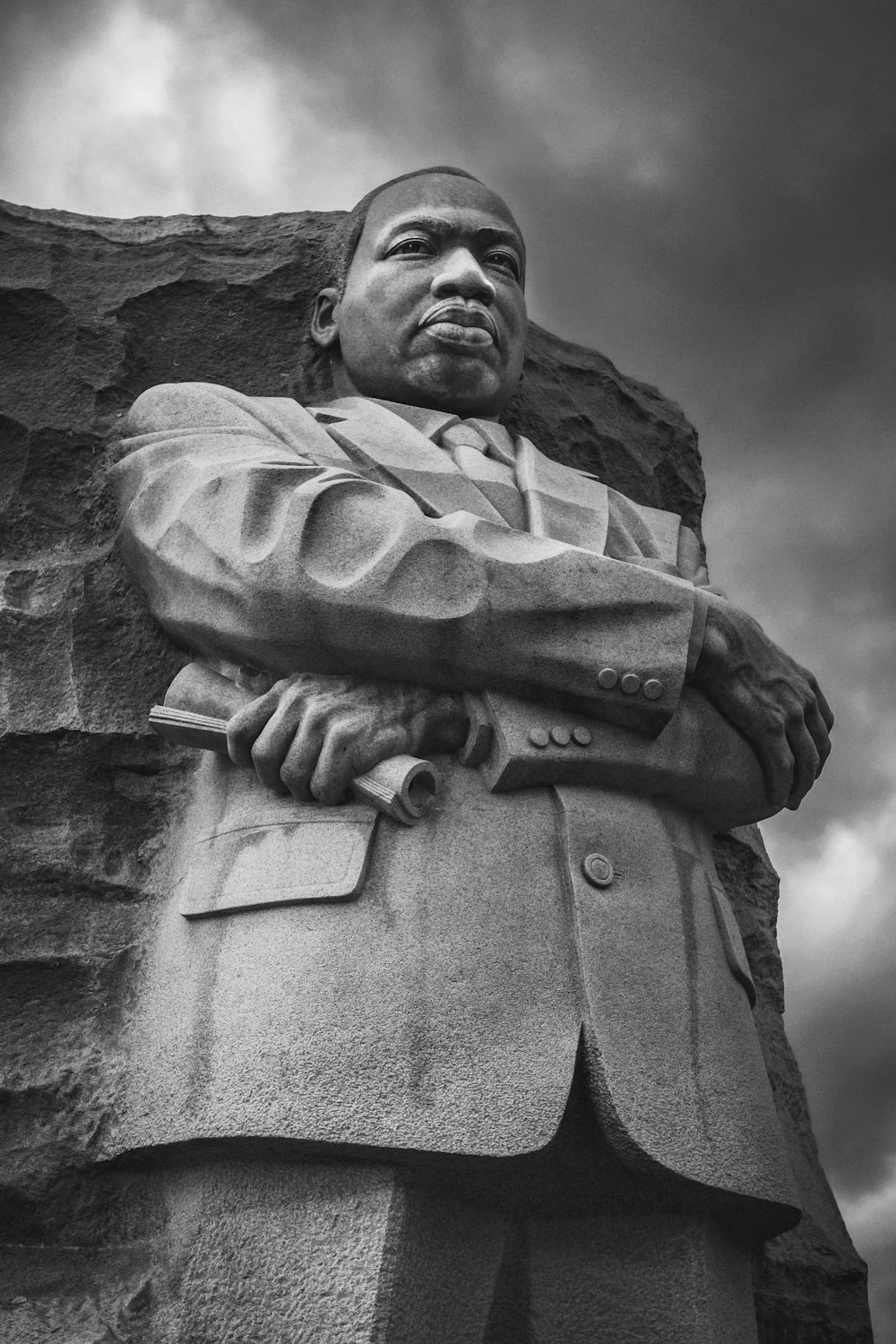 Eine Statue von Martin Luther Luther