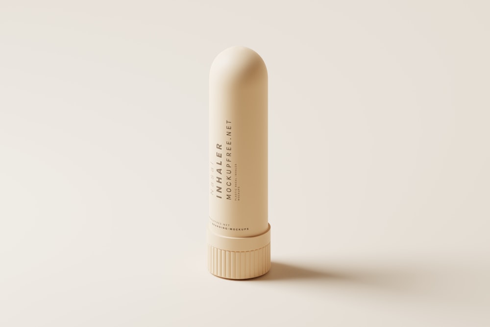 a tube of lip bale on a white background