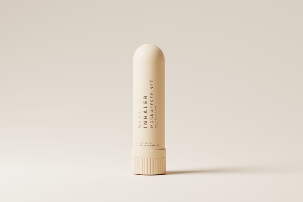 a tube of lip bale on a white background