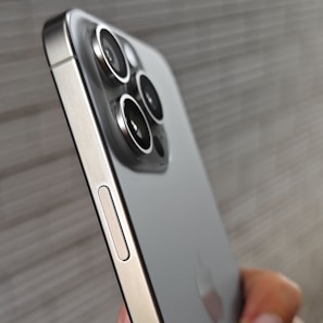 A close-up of a smartphone showcasing its advanced features and sleek design.
