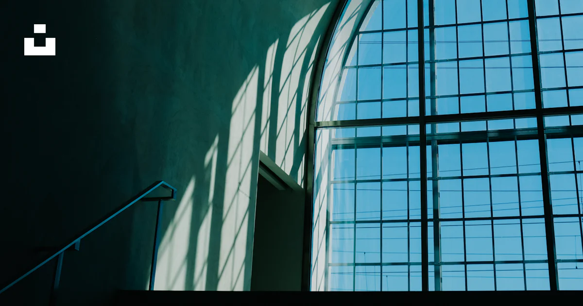 Window From Inide Photo A view of a window from inside a building photo – Free Handrail Image ...