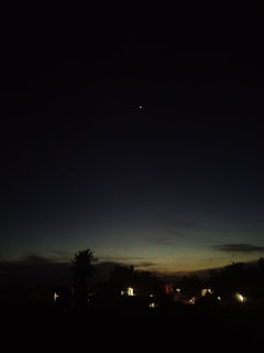 A peaceful horizon at dusk with a radiant star shining brightly, inspiring hope and clarity.