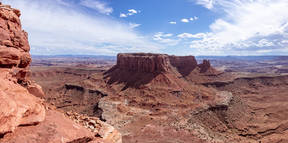 a view of the desert from a high point of view