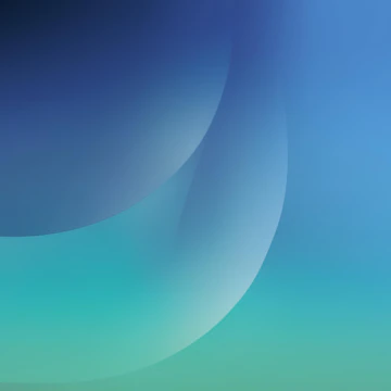 Soft electric blue gradients blending into dark blue with gentle glass-like textures.