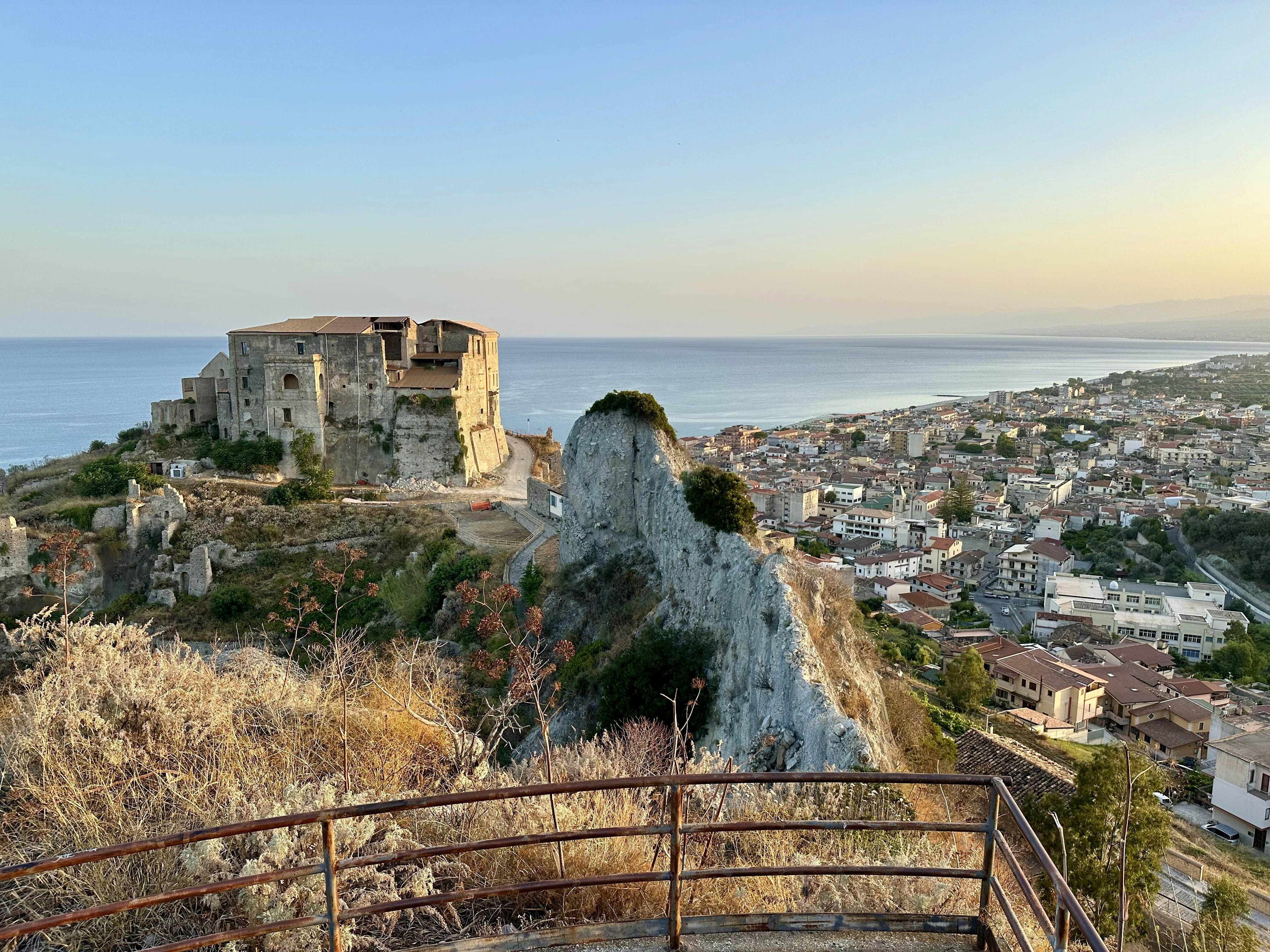 a view of a city from a hill top