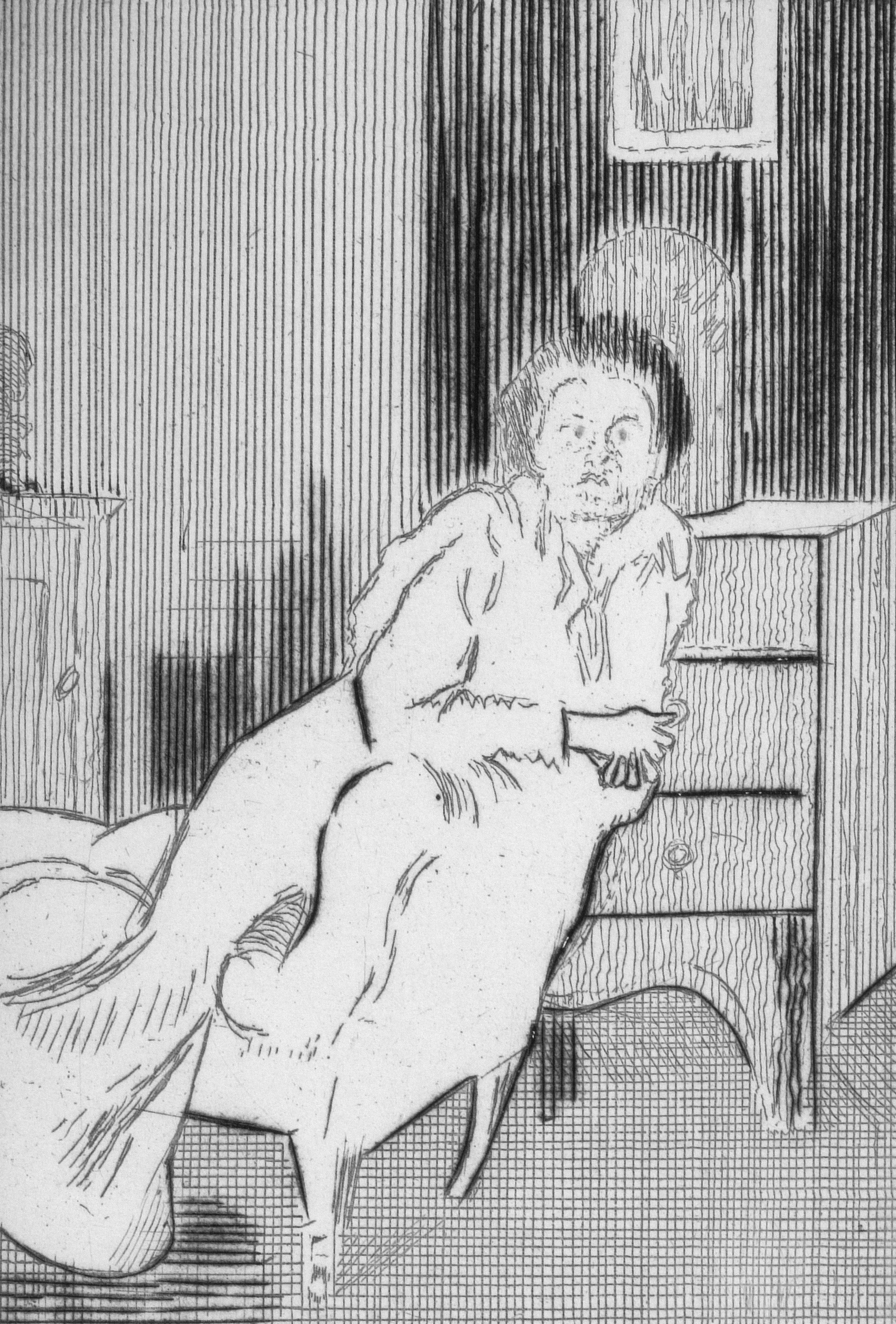 Illustration depicting the symptoms of psychogenic insomnia