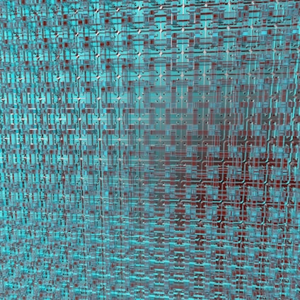 A sleek, futuristic digital grid glowing with electric cyan lines against a deep space blue background, symbolizing advanced technical architecture.