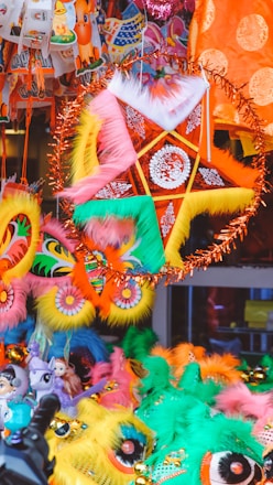 A festive scene with colorful party supplies and souvenirs arranged invitingly.