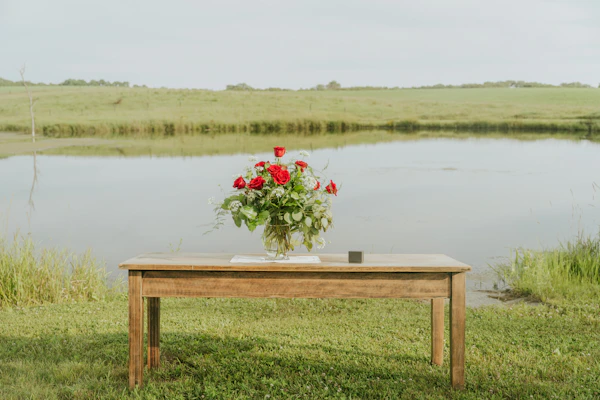 Large rustic dining table made from reclaimed barn wood