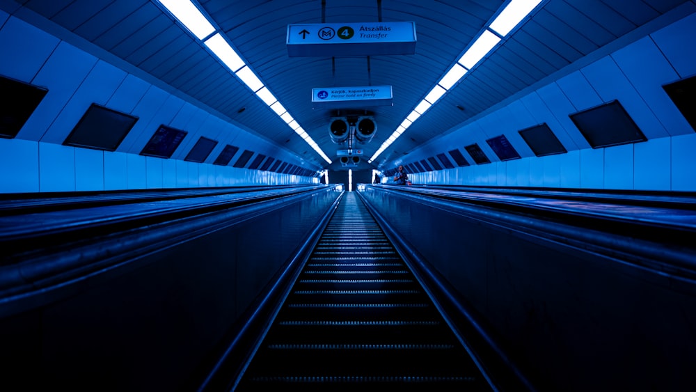 a train station with a long set of train tracks