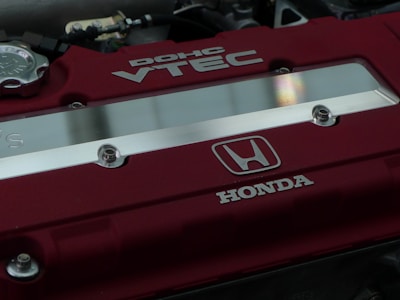 Detailed shot of a Honda engine gasket with visible texture and markings