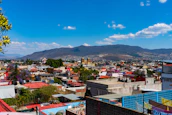 A vibrant cityscape of Chubut province highlighting local businesses.