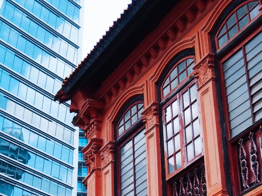 a building with a clock on the front of it