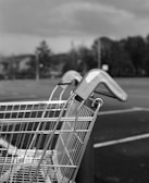 A close-up of a shopping cart icon with a digital twist.