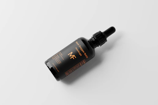 A sleek, modern dark-themed webpage with bold orange highlights showcasing men's health supplements.