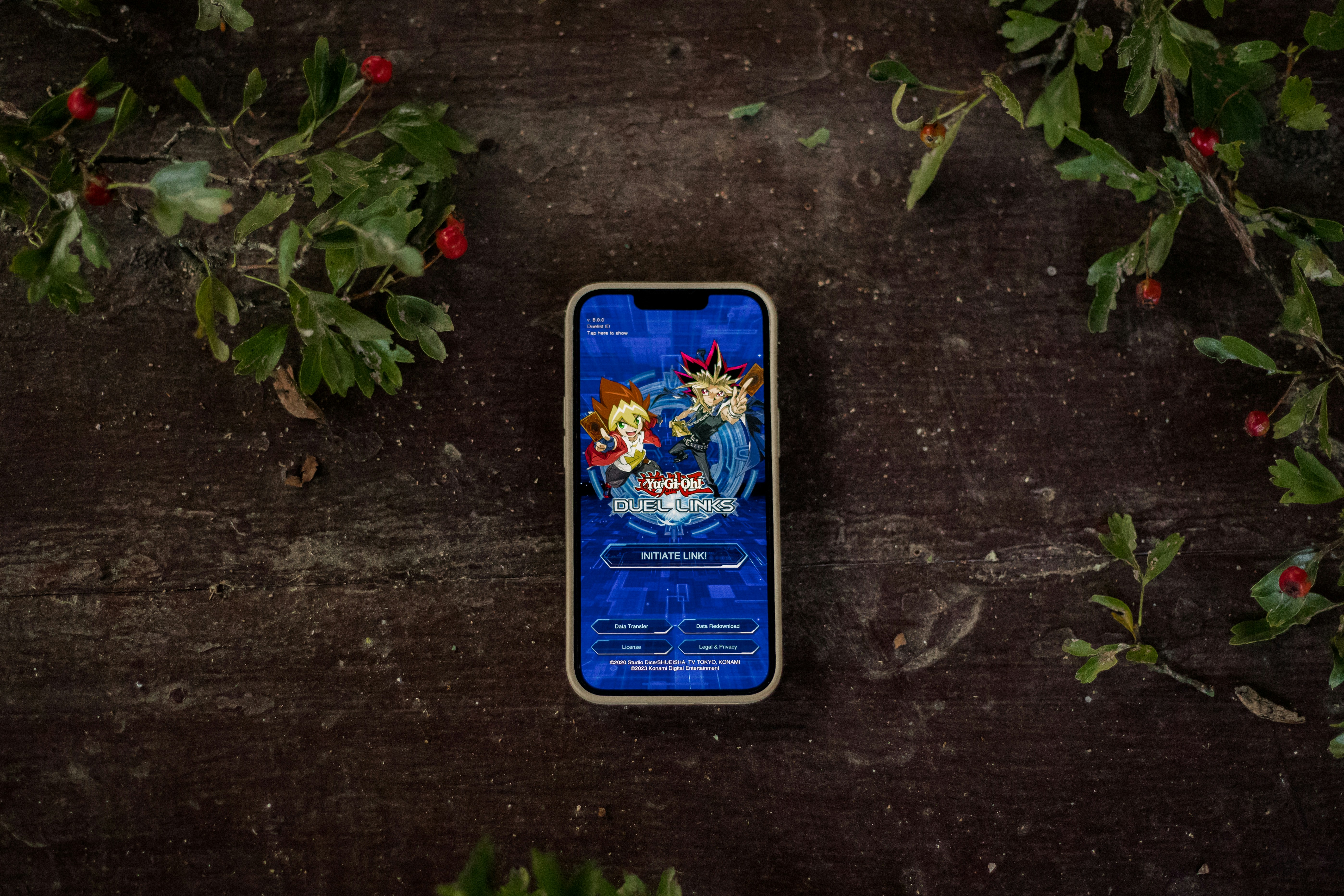 An mobile phone displaying the new "Yu-Gi-Oh! Duel Links" homescreen || 📸 Photo by: Jovan Vasiljević
