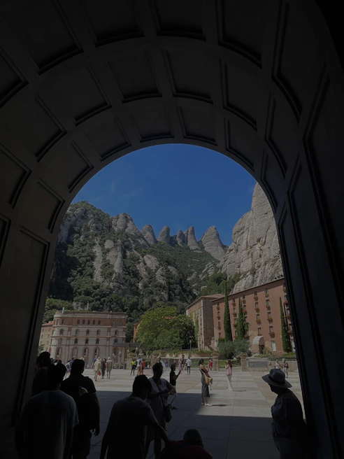 A scenic view of a cultural tour organized by the tourism sub-alliance, featuring historic Silk Road landmarks.