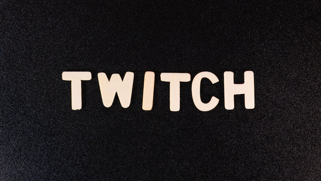 the word twitch written in white type on a black background, Photographie faisant partie de la série de photographies "Letters" : Twitch