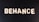 Block letters spelling 'BEHANCE' are arranged on a dark background, appearing in a casual, playful font.