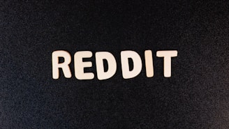 the word reddit written in white type on a black background