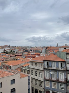a view of a city from the top of a building