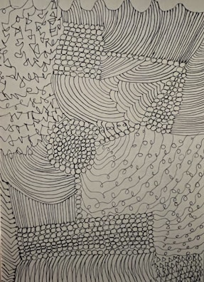 An artistic patch design featuring nature-inspired elements.