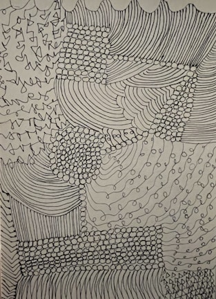An abstract representation of digital patterns and fashion design elements.