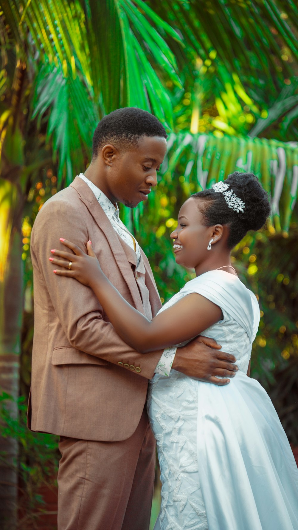 a man and a woman standing next to each other