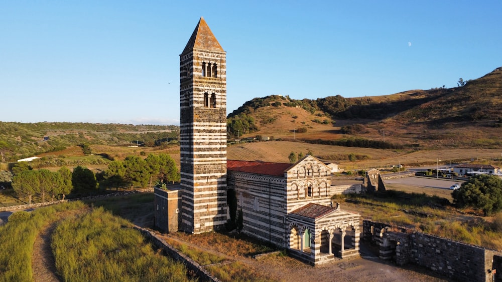 an old church in the middle of nowhere