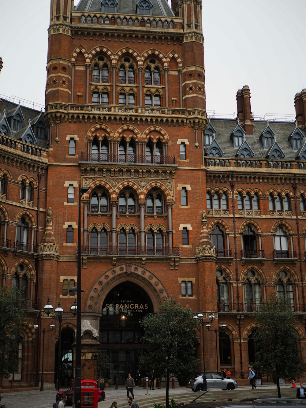 a large building with a clock tower on top of it