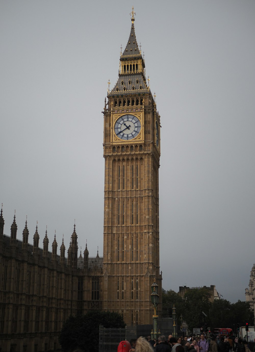 a large clock tower towering over a city