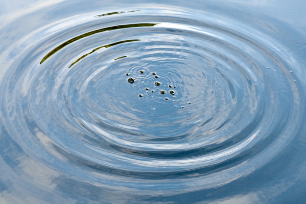 a water droplet with water droplets in it