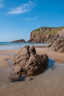 A rock representing trauma in the middle of your life